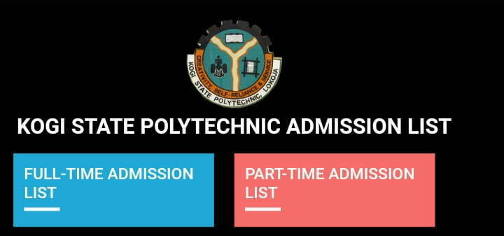 How both Part-Time and full-time applicant of Kogi State Polytechnic should check the admission list for 2020-2021 academic session