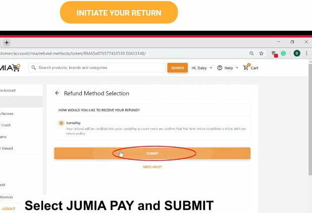 How to return products to Jumia