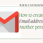 How to create an email address for another person