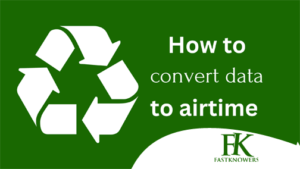 Read more about the article How to convert data to airtime (step by step)