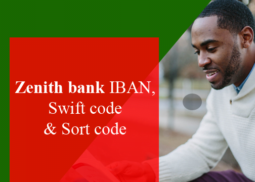 Zenith bank IBAN and sort code