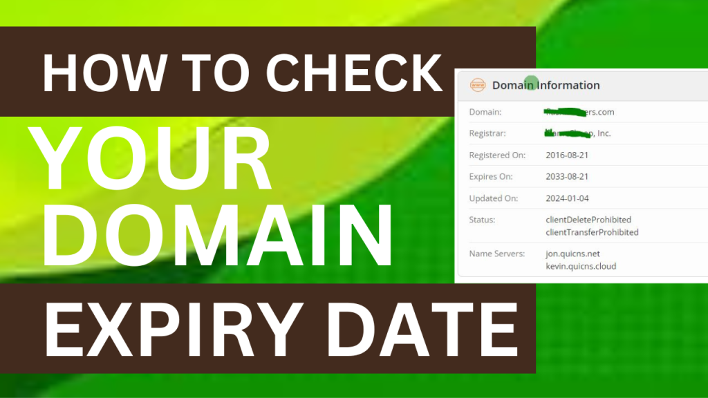 How to check your domain expiry date