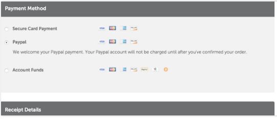 Hosting payment method