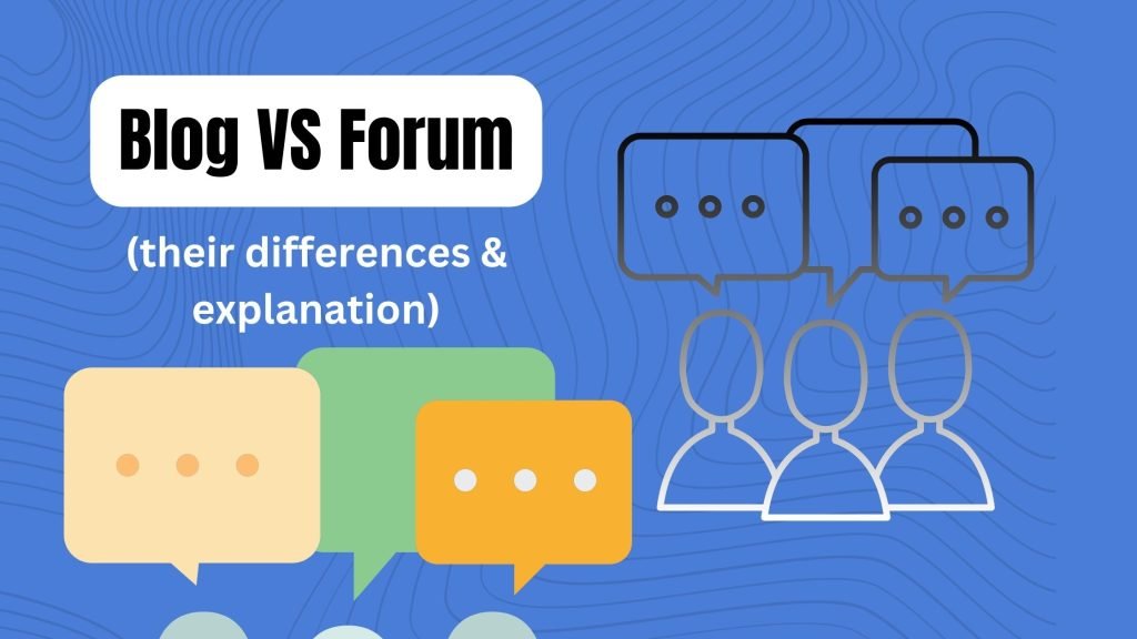 Blog VS forum