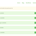 Results of a domain name availability