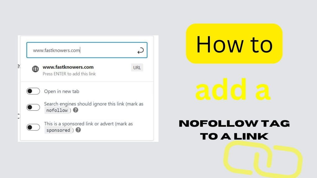 How to add a Nofollow tag to an external link