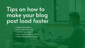 Tips on how to make your blog load faster