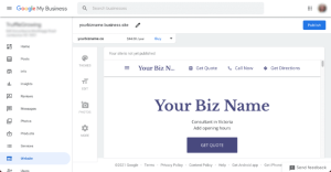 How to create a website in Google my Business for free