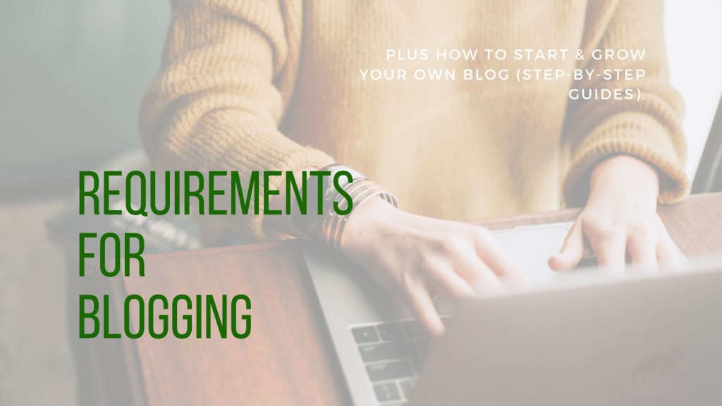 Requirements for blogging for 2023