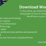 How to install WordPress in Cpanel