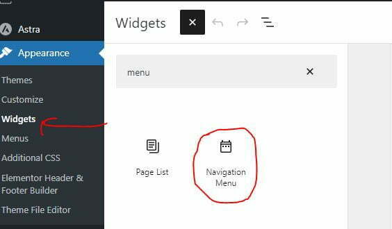 How to add a navigation menu on WordPress blog