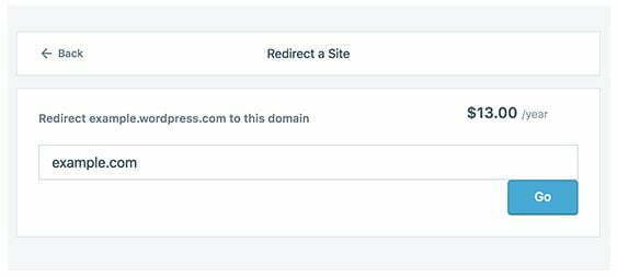 site redirecting fee on WordPress