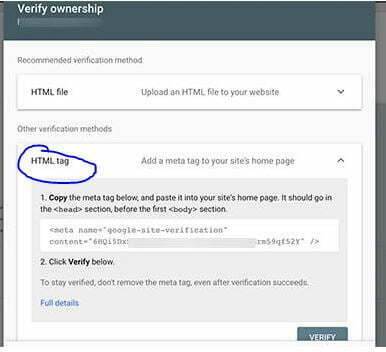 How to verify website ownership