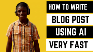 Read more about the article How to write blog post using AI (step-by-step)