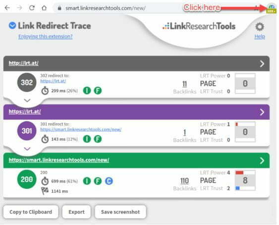 Link Redirect Trance Chrome extension