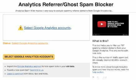 Google Analytics Referrer Spam Killer