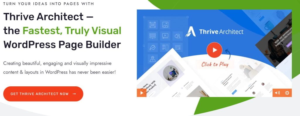 Thrive Architect page builder for WordPress