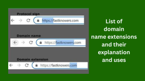 Read more about the article List of top domain extensions and their examples