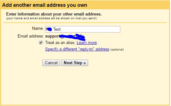 Adding a name that would appear on a cPanel email address which you are connecting to your Gmail account