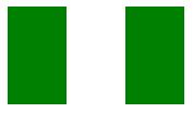 How to draw a Nigerian flag using a div tag and CSS code snippets