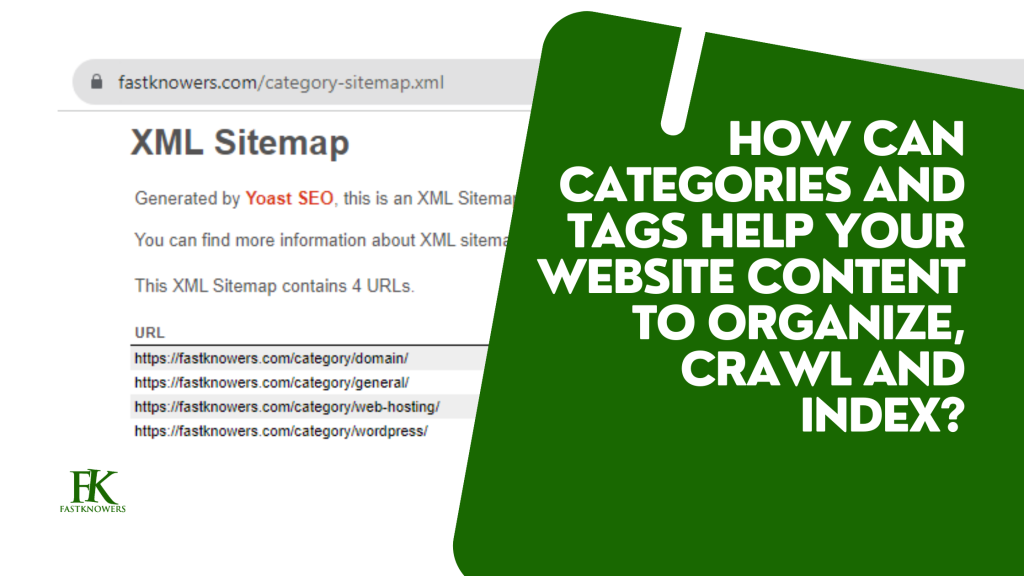 How categories and tags can help your website crawl and index quickly?