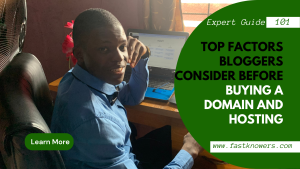 Read more about the article Factors bloggers consider before buying a domain and hosting