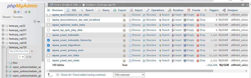 database marking