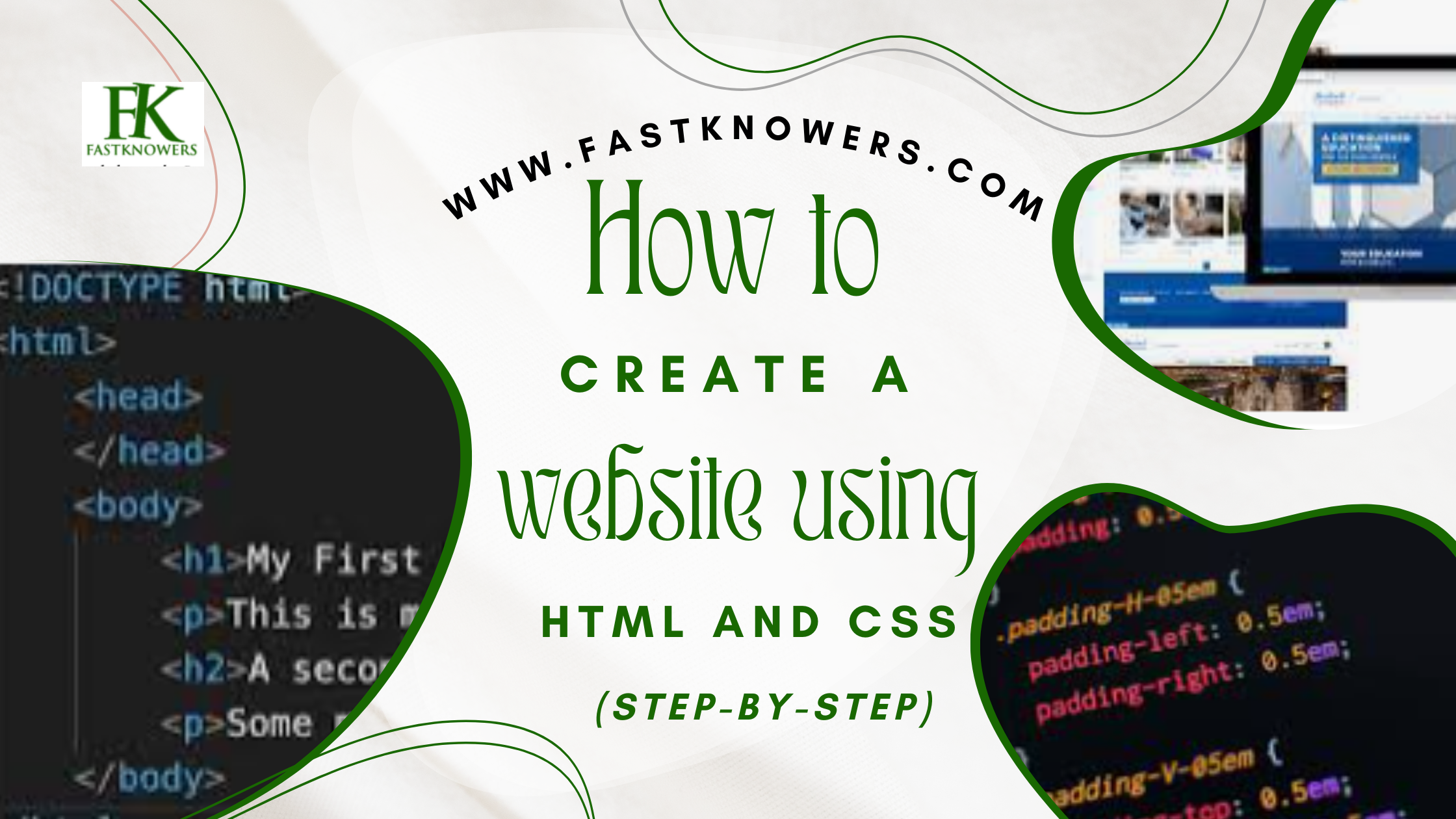 How to make a website using HTML and CSS