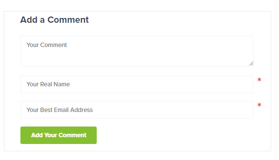 Comment form has lacked website URL field.