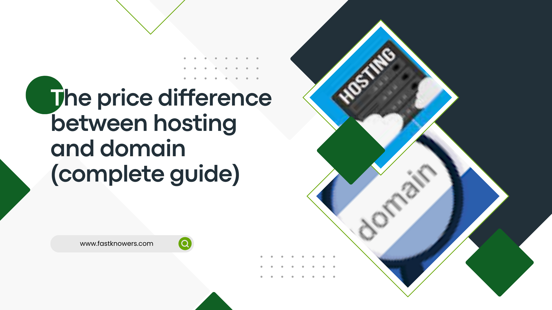 The price difference between hosting and domain (complete guide)
