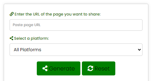 share links generator tool