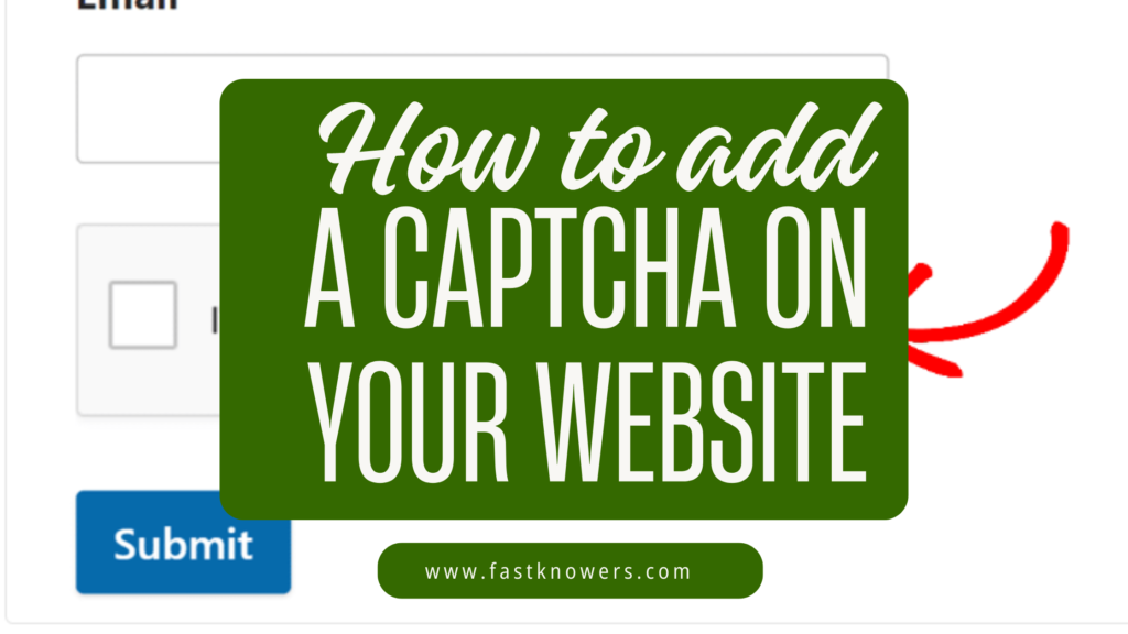 How to add a captcha to your website