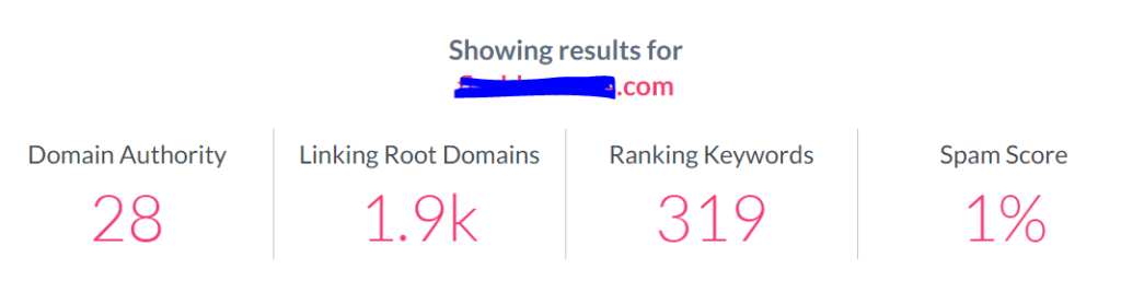 How to check a domain authority score using MOZ