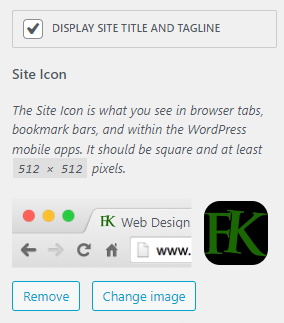 How to add a favicon (icon) to your blog or website via theme customizer