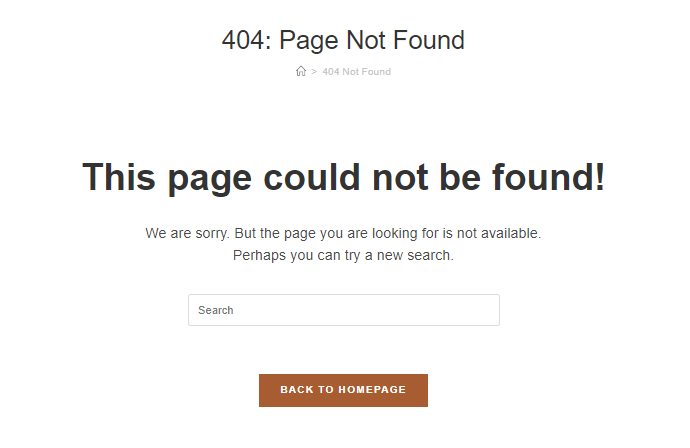 Customize your 404 page