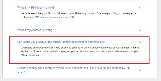 verify your AdSense account